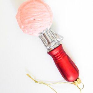 🍦 *Sur La Table* Ice-Cream Scoop Glass Christmas Ornament.